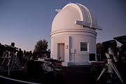 On the grounds at the Palomar Observatory for the LCROSS mission.