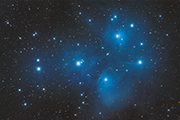 The Pleiades, an open star cluster in Taurus, images with an FLI ML11002-C and Takahashi TOA-150